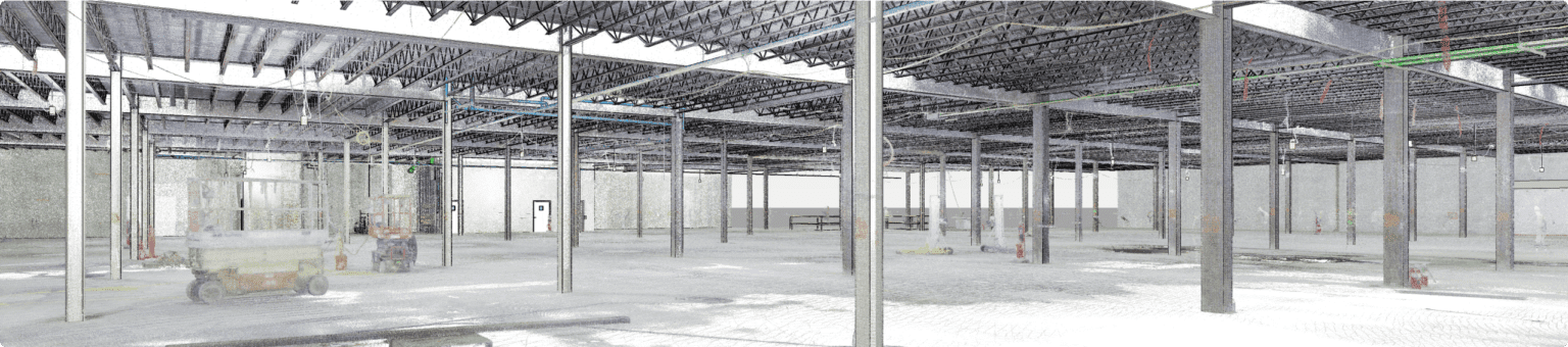 Stylised technical drawing background behind company metrics