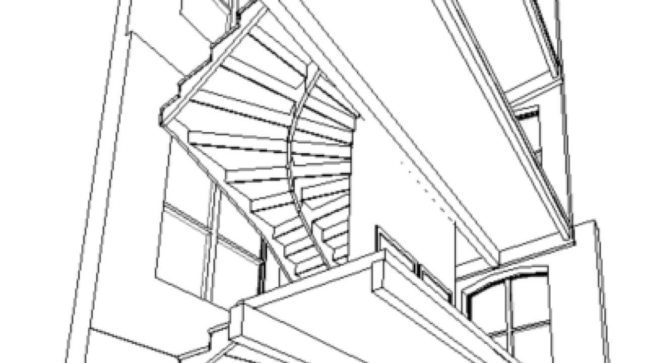 Point-cloud of Lockwood Mill highlighting structural deviations