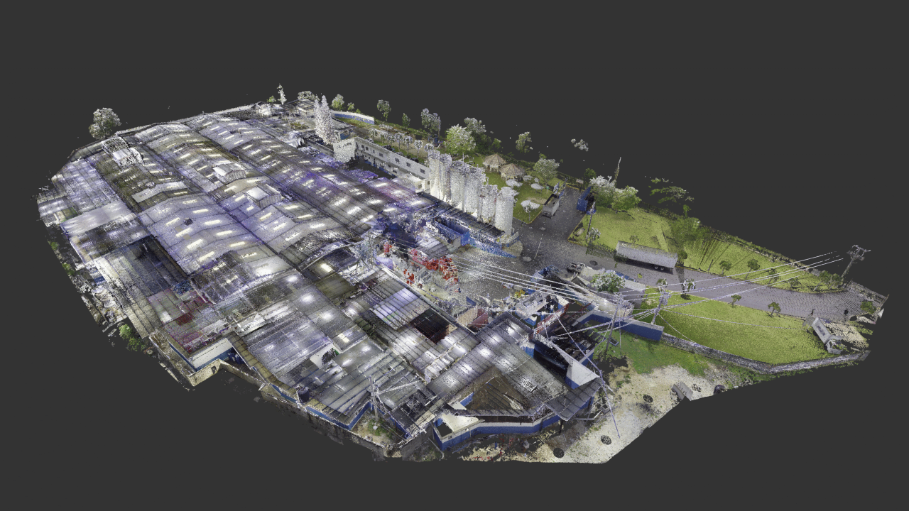 laser scanning of a old industrial bakery in Jamaica